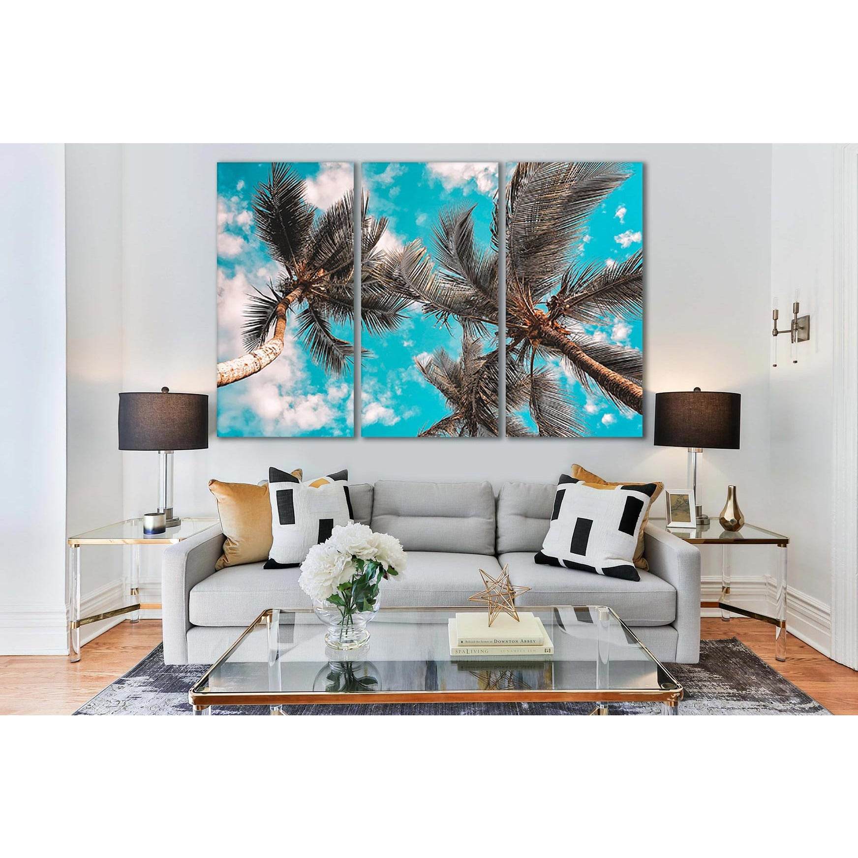 Coconut Trees And Blue Sky №SL150 Ready to Hang Canvas PrintCanvas art arrives ready to hang, with hanging accessories included and no additional framing required. Every canvas print is hand-crafted, made on-demand at our workshop and expertly stretched a