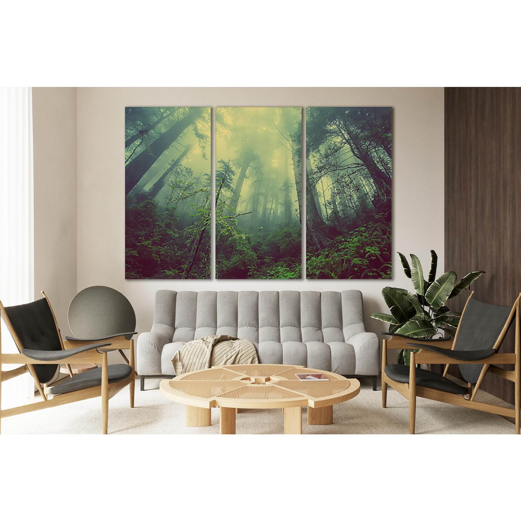 Forest Trees In The Fog №SL514 Ready to Hang Canvas PrintCanvas art arrives ready to hang, with hanging accessories included and no additional framing required. Every canvas print is hand-crafted, made on-demand at our workshop and expertly stretched arou