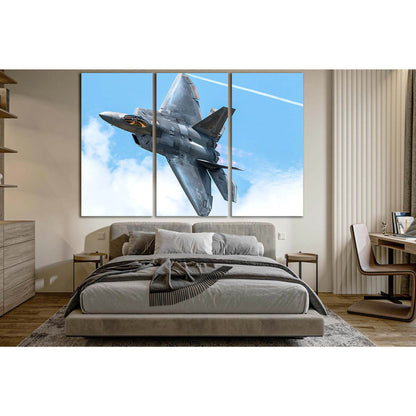 Fighter F-22 With War Paint №SL1438 Ready to Hang Canvas PrintCanvas art arrives ready to hang, with hanging accessories included and no additional framing required. Every canvas print is hand-crafted, made on-demand at our workshop and expertly stretched