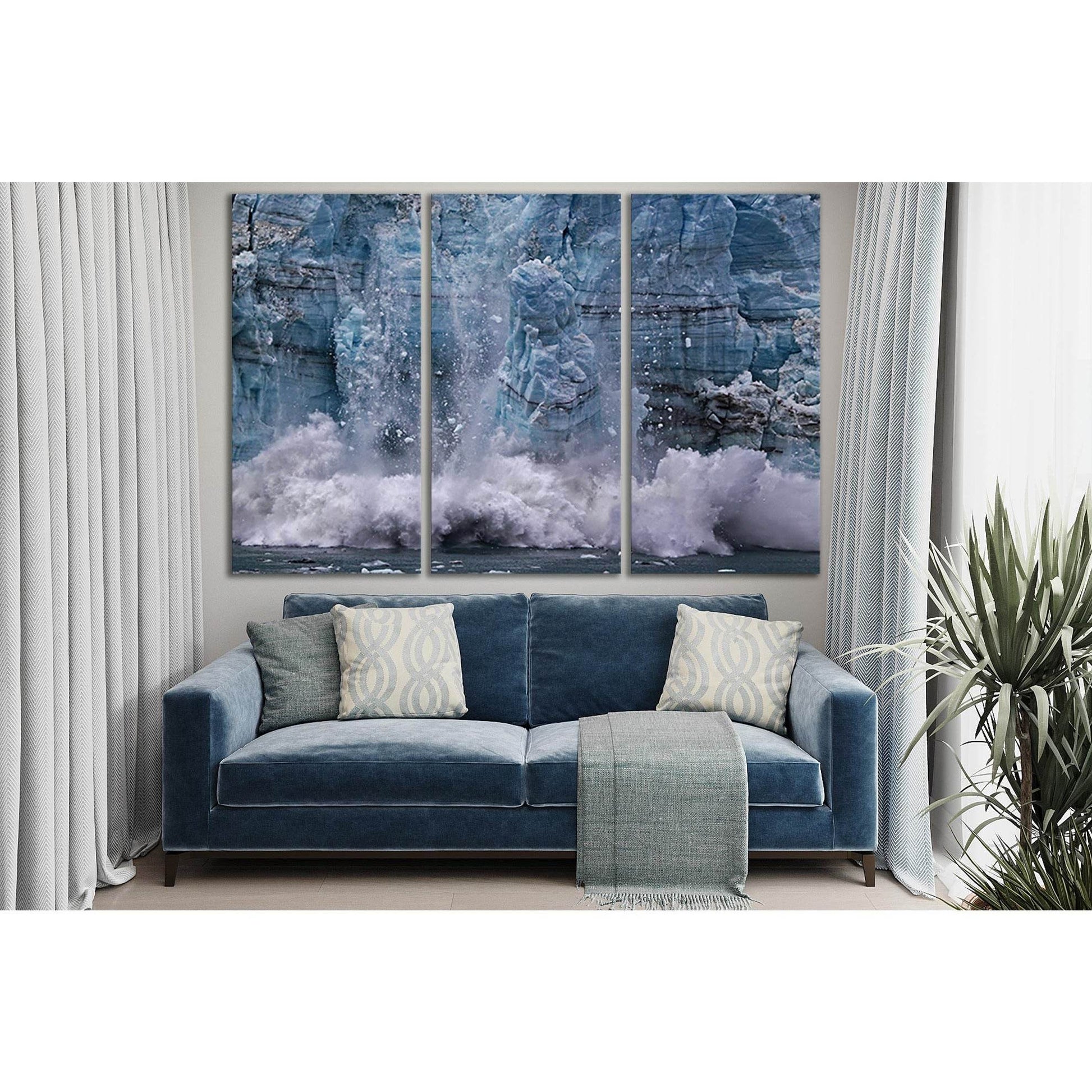 Ice Calving From Margerie Glacier №SL1314 Ready to Hang Canvas PrintCanvas art arrives ready to hang, with hanging accessories included and no additional framing required. Every canvas print is hand-crafted, made on-demand at our workshop and expertly str