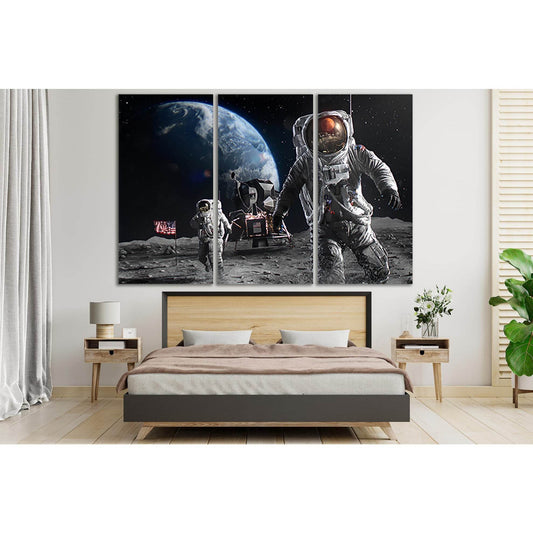 Astronauts Landing On The Moon №SL420 Ready to Hang Canvas PrintCanvas art arrives ready to hang, with hanging accessories included and no additional framing required. Every canvas print is hand-crafted, made on-demand at our workshop and expertly stretch