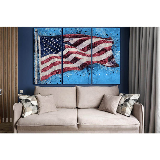 American Flag №SL1153 Ready to Hang Canvas PrintCanvas art arrives ready to hang, with hanging accessories included and no additional framing required. Every canvas print is hand-crafted, made on-demand at our workshop and expertly stretched around 100% N