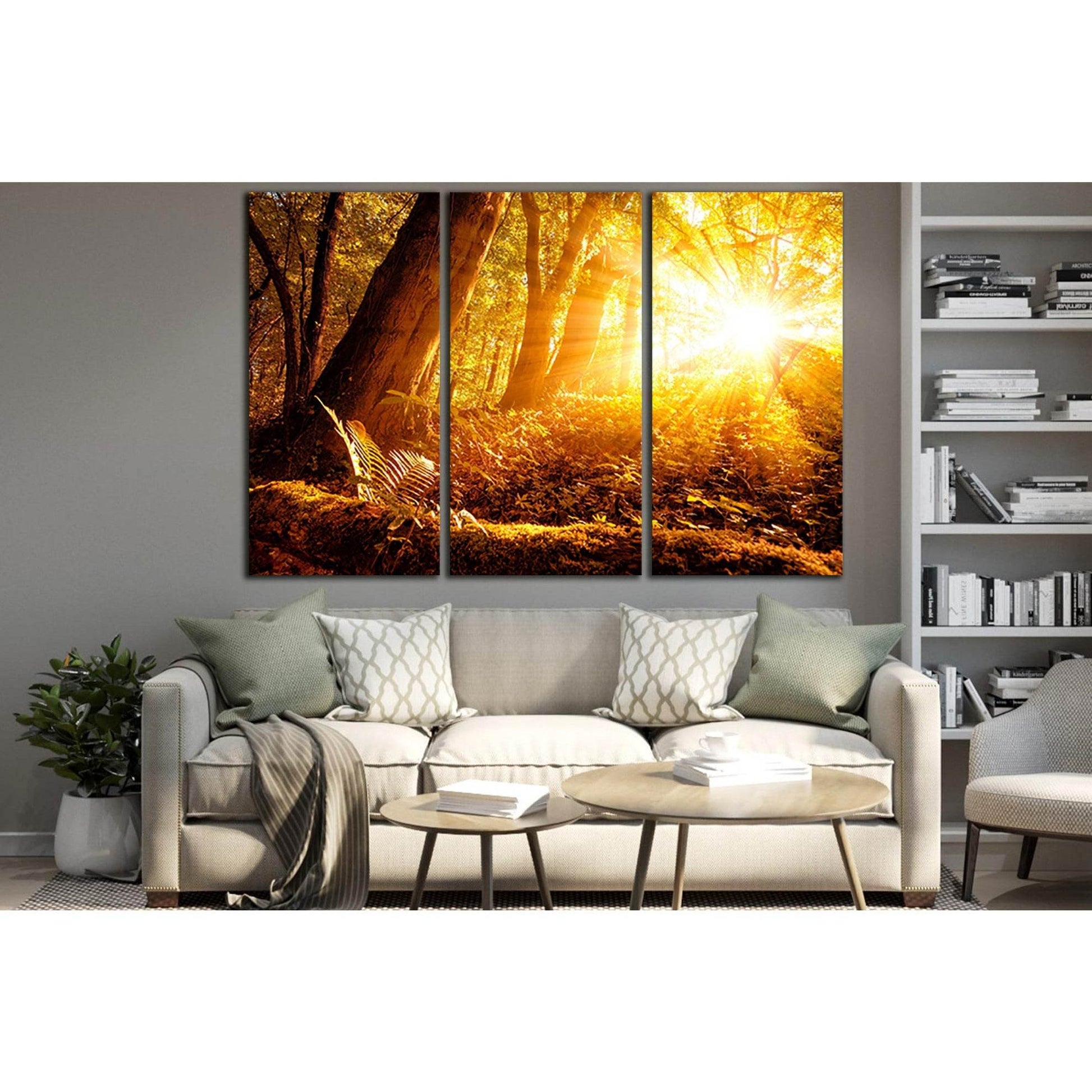 Sunbeams In The Autumn Forest №SL1498 Ready to Hang Canvas PrintCanvas art arrives ready to hang, with hanging accessories included and no additional framing required. Every canvas print is hand-crafted, made on-demand at our workshop and expertly stretch