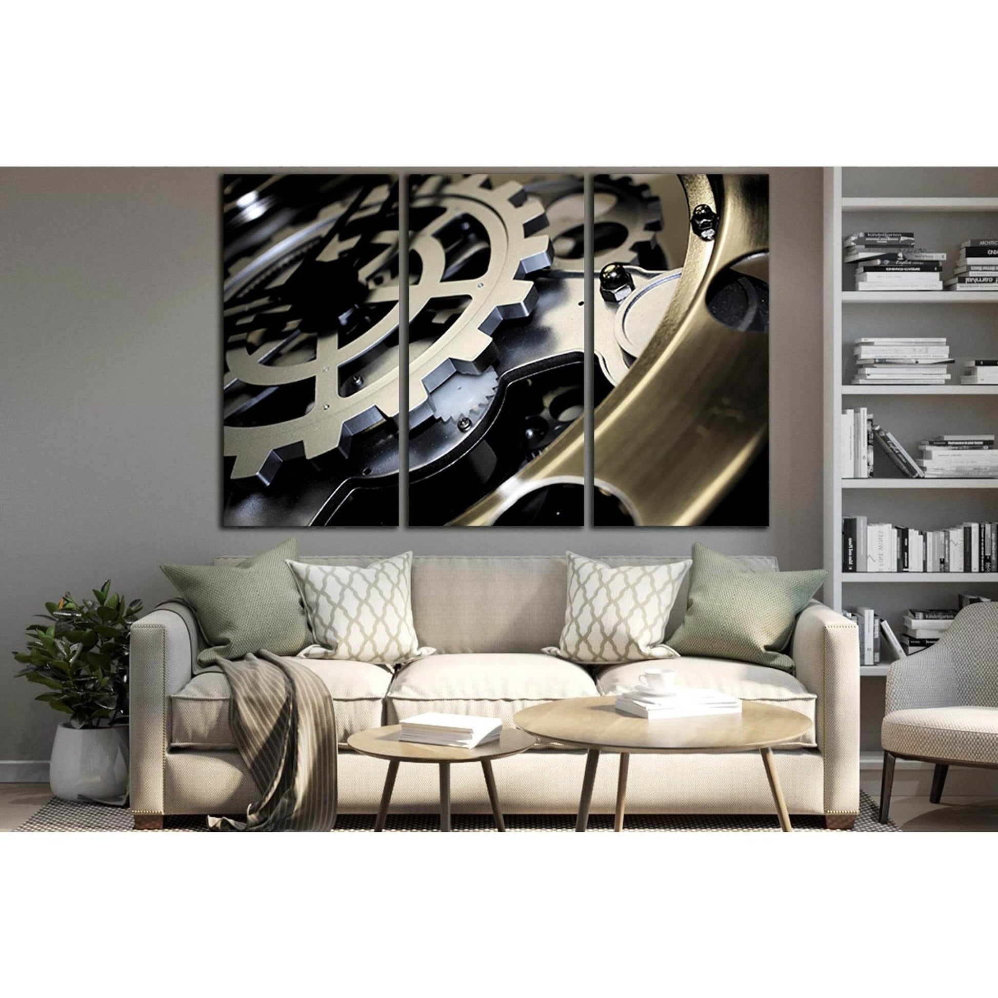 Metal Gears Clockwork №SL1424 Ready to Hang Canvas PrintCanvas art arrives ready to hang, with hanging accessories included and no additional framing required. Every canvas print is hand-crafted, made on-demand at our workshop and expertly stretched aroun