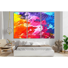 Beautiful Multicolored Abstraction Oil Painting №SL569 Ready to Hang Canvas PrintCanvas art arrives ready to hang, with hanging accessories included and no additional framing required. Every canvas print is hand-crafted, made on-demand at our workshop and