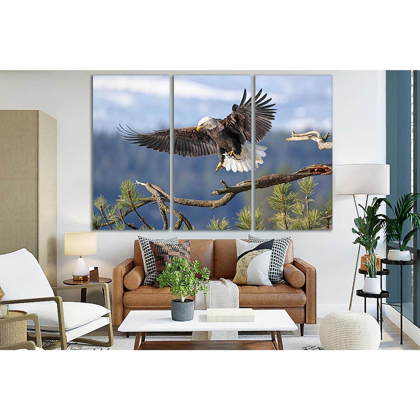 Bald Eagle With A Caught Fish №SL1052 Ready to Hang Canvas PrintCanvas art arrives ready to hang, with hanging accessories included and no additional framing required. Every canvas print is hand-crafted, made on-demand at our workshop and expertly stretch