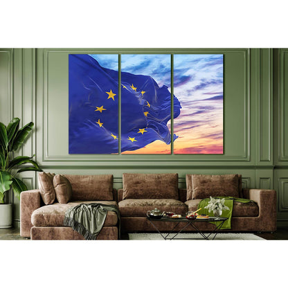 Flag Of The European Union №SL1189 Ready to Hang Canvas PrintCanvas art arrives ready to hang, with hanging accessories included and no additional framing required. Every canvas print is hand-crafted, made on-demand at our workshop and expertly stretched