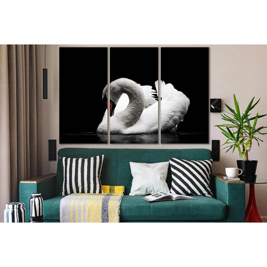 Beautiful Swan Black And White №SL844 Ready to Hang Canvas PrintCanvas art arrives ready to hang, with hanging accessories included and no additional framing required. Every canvas print is hand-crafted, made on-demand at our workshop and expertly stretch