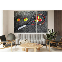 Tennis Racket With Balls №SL908 Ready to Hang Canvas PrintCanvas art arrives ready to hang, with hanging accessories included and no additional framing required. Every canvas print is hand-crafted, made on-demand at our workshop and expertly stretched aro
