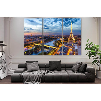 Eiffel Tower Paris Cityscape №SL348 Ready to Hang Canvas PrintCanvas art arrives ready to hang, with hanging accessories included and no additional framing required. Every canvas print is hand-crafted, made on-demand at our workshop and expertly stretched