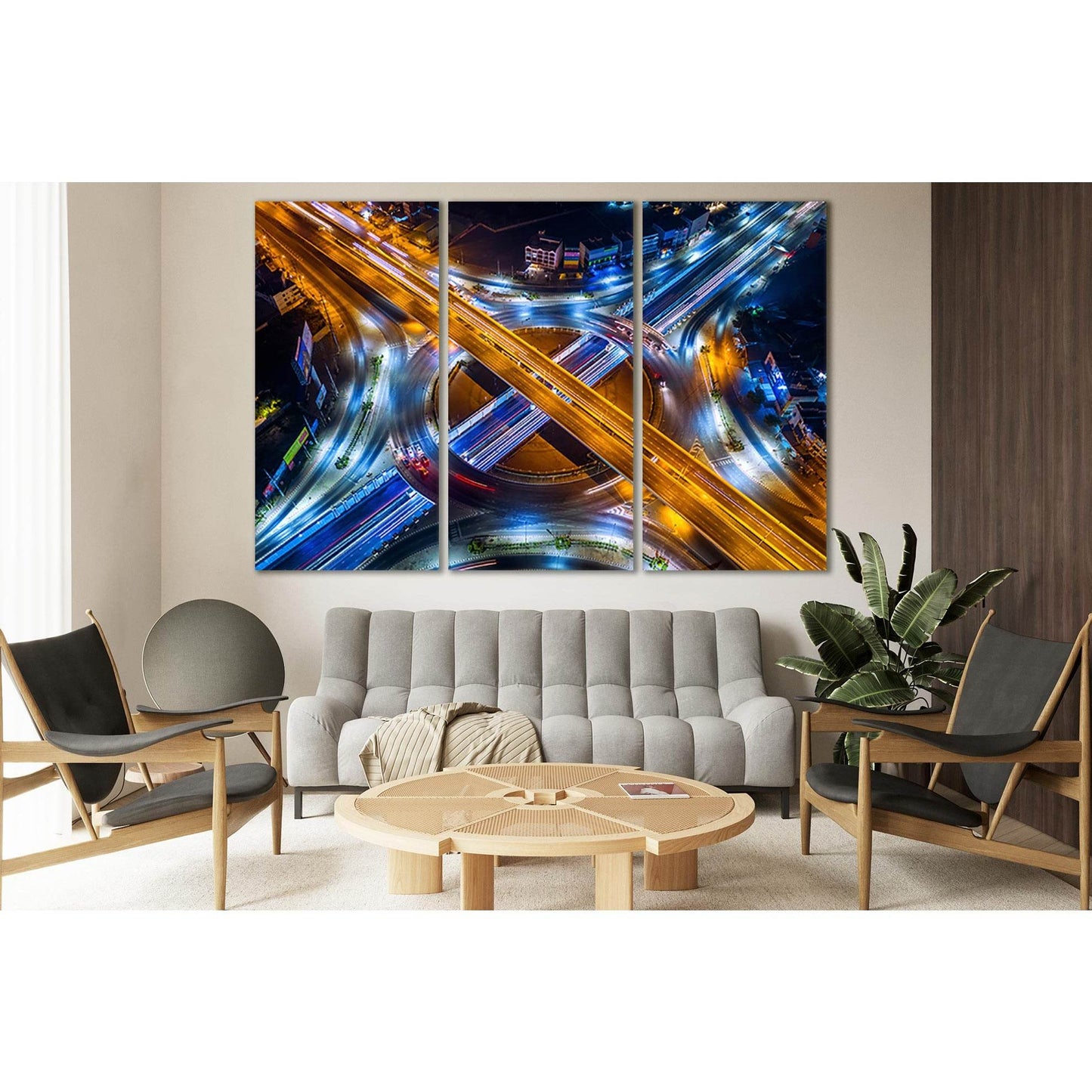 Aerial View Of The Highway At Night №SL368 Ready to Hang Canvas PrintCanvas art arrives ready to hang, with hanging accessories included and no additional framing required. Every canvas print is hand-crafted, made on-demand at our workshop and expertly st