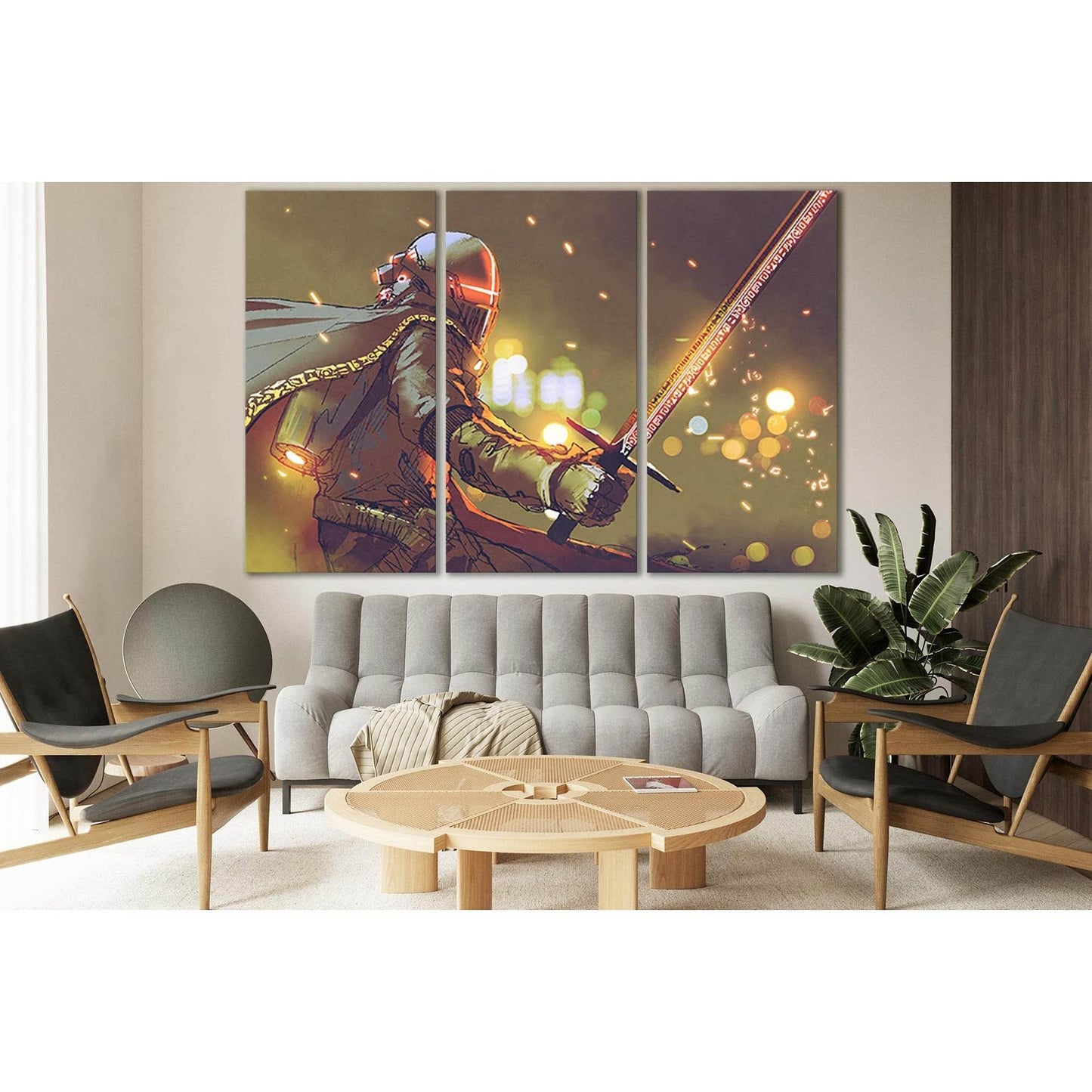 Astro Knight In Futuristic Armor №SL1266 Ready to Hang Canvas PrintCanvas art arrives ready to hang, with hanging accessories included and no additional framing required. Every canvas print is hand-crafted, made on-demand at our workshop and expertly stre