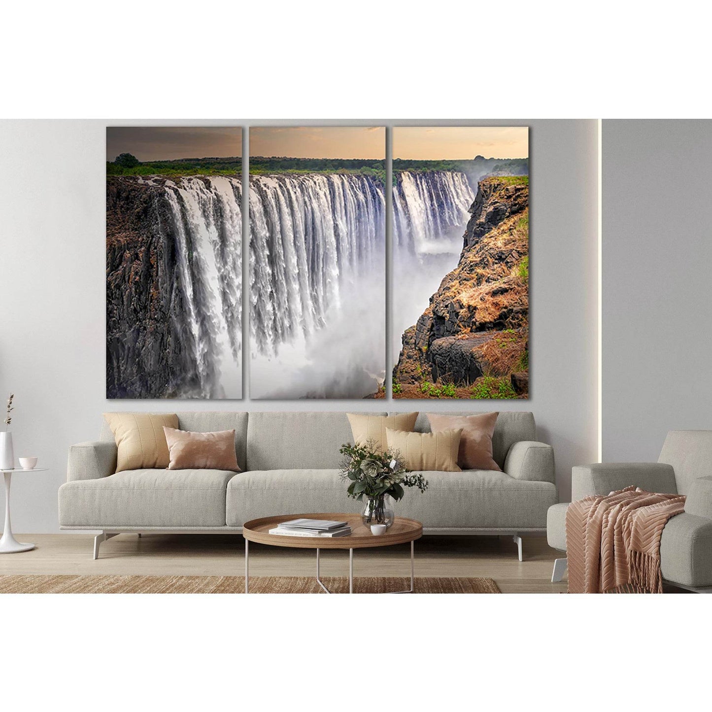 Victoria Falls №SL442 Ready to Hang Canvas PrintCanvas art arrives ready to hang, with hanging accessories included and no additional framing required. Every canvas print is hand-crafted, made on-demand at our workshop and expertly stretched around 100% N