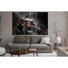 Bodybuilding Man With Dumbbells №SL899 Ready to Hang Canvas PrintCanvas art arrives ready to hang, with hanging accessories included and no additional framing required. Every canvas print is hand-crafted, made on-demand at our workshop and expertly stretc