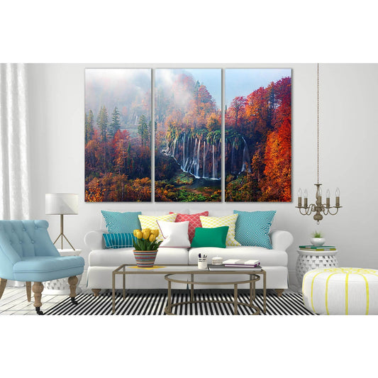 Foggy Waterfall In Plitvice Lakes №SL660 Ready to Hang Canvas PrintCanvas art arrives ready to hang, with hanging accessories included and no additional framing required. Every canvas print is hand-crafted, made on-demand at our workshop and expertly stre