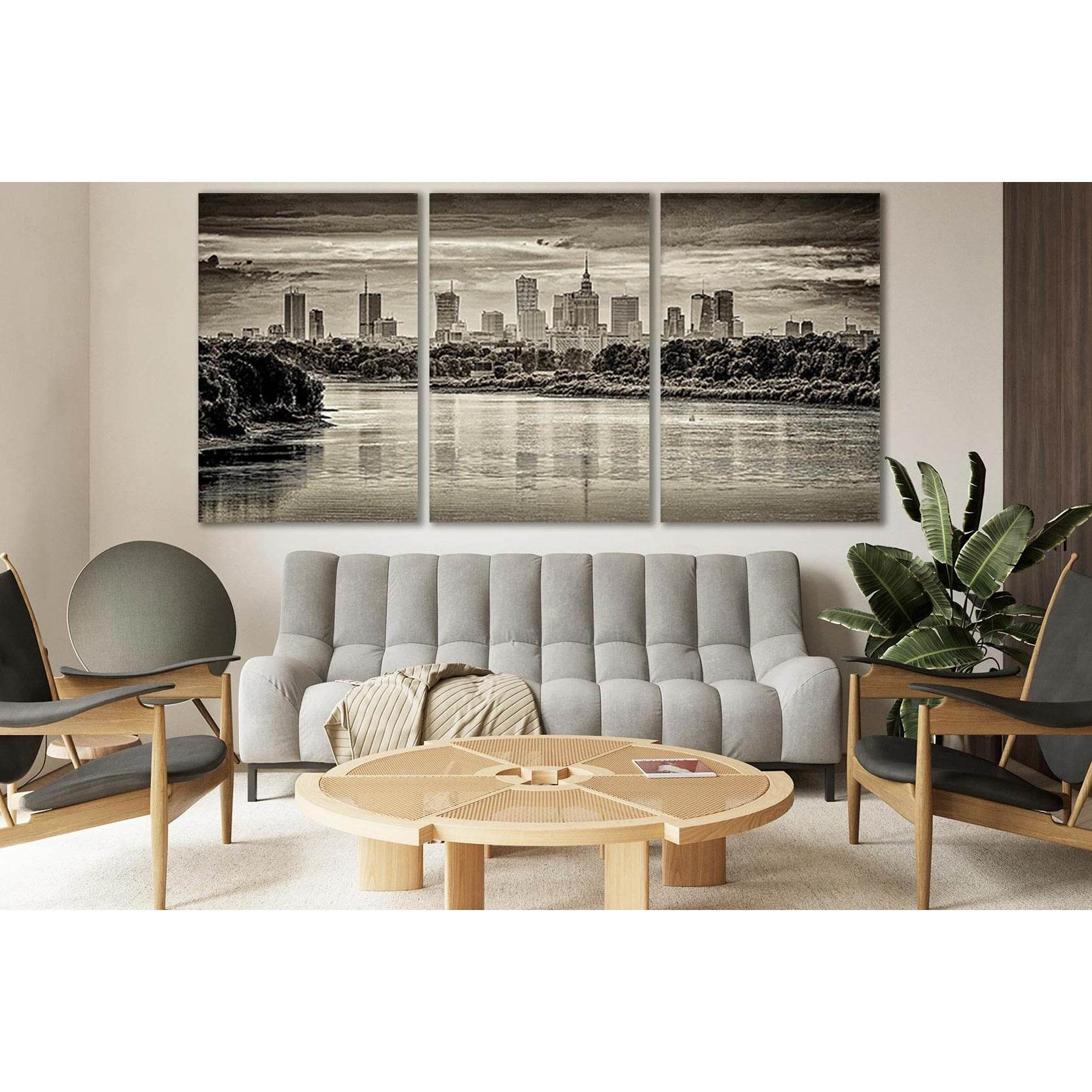 Warsaw Skyscrapers Black End White №SL869 Ready to Hang Canvas PrintCanvas art arrives ready to hang, with hanging accessories included and no additional framing required. Every canvas print is hand-crafted, made on-demand at our workshop and expertly str