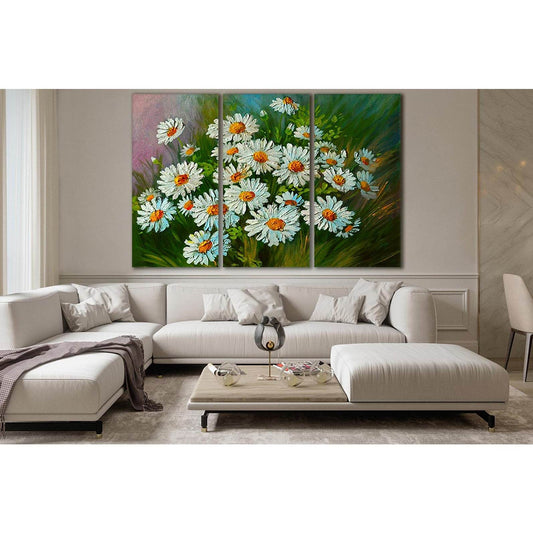 Abstract Illustration Of Flowers Daisies №SL590 Ready to Hang Canvas PrintCanvas art arrives ready to hang, with hanging accessories included and no additional framing required. Every canvas print is hand-crafted, made on-demand at our workshop and expert