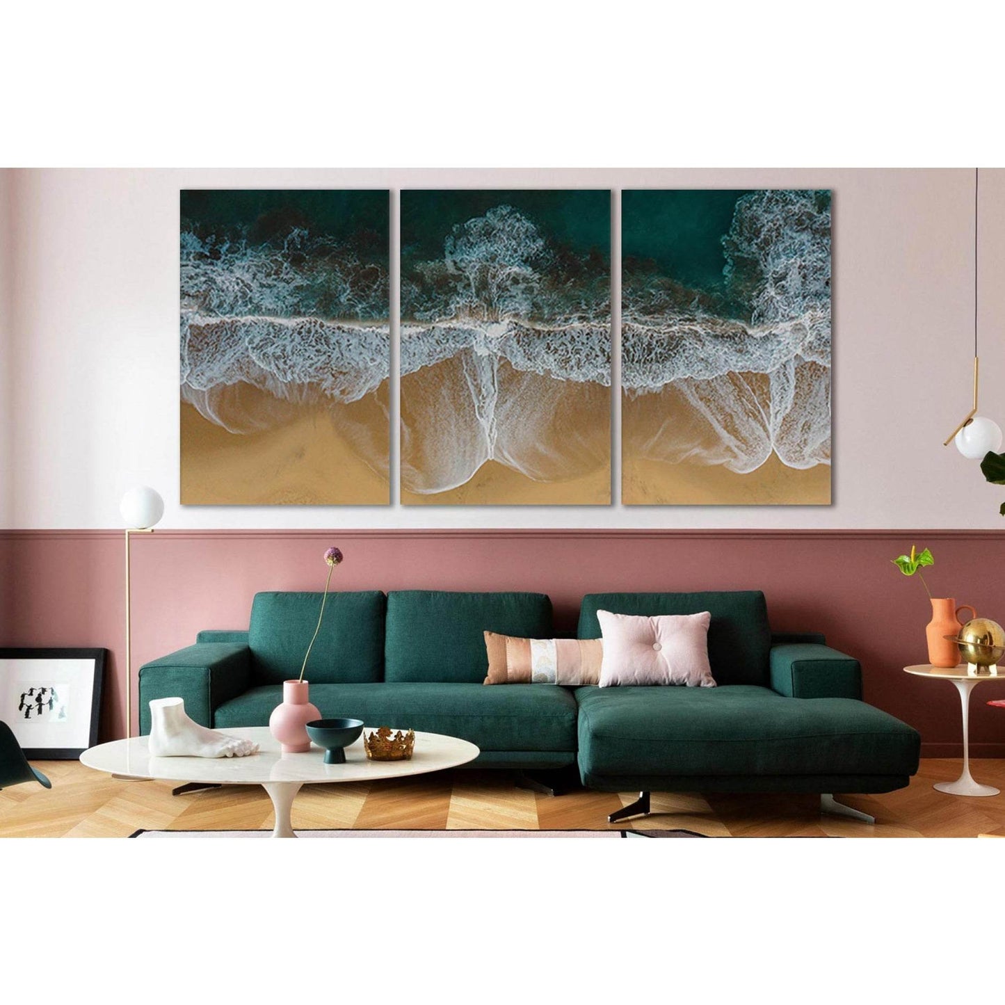 Waves Splashing On Sand Beach №SL121 Ready to Hang Canvas PrintCanvas art arrives ready to hang, with hanging accessories included and no additional framing required. Every canvas print is hand-crafted, made on-demand at our workshop and expertly stretche