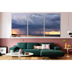 Heavy Rain Over The Sea №SL135 Ready to Hang Canvas PrintCanvas art arrives ready to hang, with hanging accessories included and no additional framing required. Every canvas print is hand-crafted, made on-demand at our workshop and expertly stretched arou