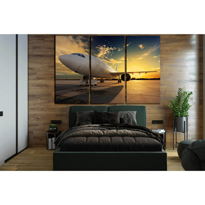 Airplane At Sunset №SL1427 Ready to Hang Canvas PrintCanvas art arrives ready to hang, with hanging accessories included and no additional framing required. Every canvas print is hand-crafted, made on-demand at our workshop and expertly stretched around 1