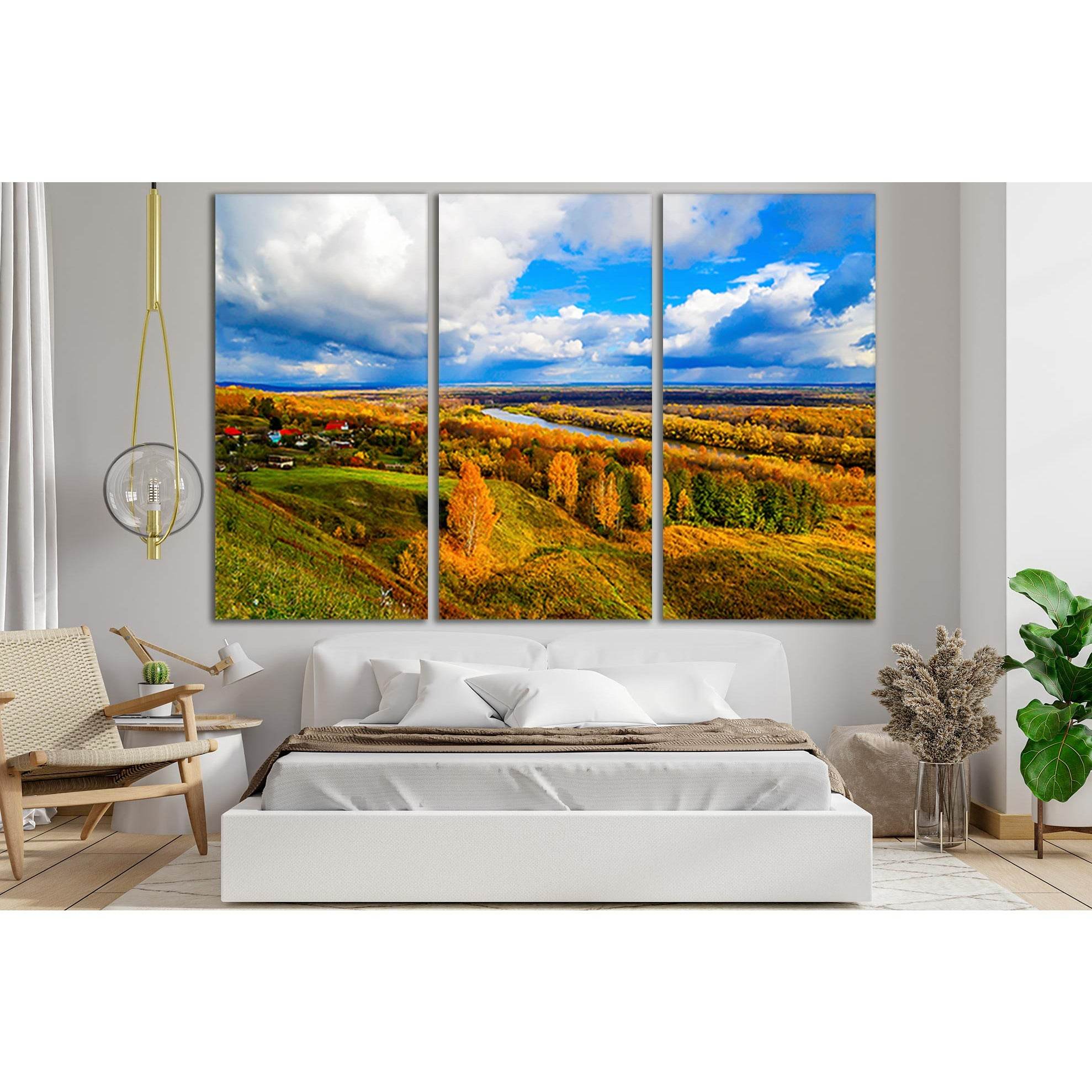 Autumn Forest In River Valley №SL647 Ready to Hang Canvas PrintCanvas art arrives ready to hang, with hanging accessories included and no additional framing required. Every canvas print is hand-crafted, made on-demand at our workshop and expertly stretche