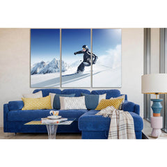 Winter Skiing Beautiful Moment №SL922 Ready to Hang Canvas PrintCanvas art arrives ready to hang, with hanging accessories included and no additional framing required. Every canvas print is hand-crafted, made on-demand at our workshop and expertly stretch