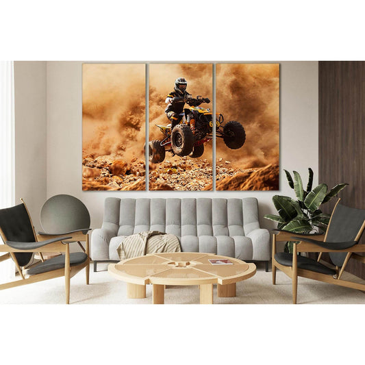 Quad Bike In Dust Cloud №SL770 Ready to Hang Canvas PrintCanvas art arrives ready to hang, with hanging accessories included and no additional framing required. Every canvas print is hand-crafted, made on-demand at our workshop and expertly stretched arou