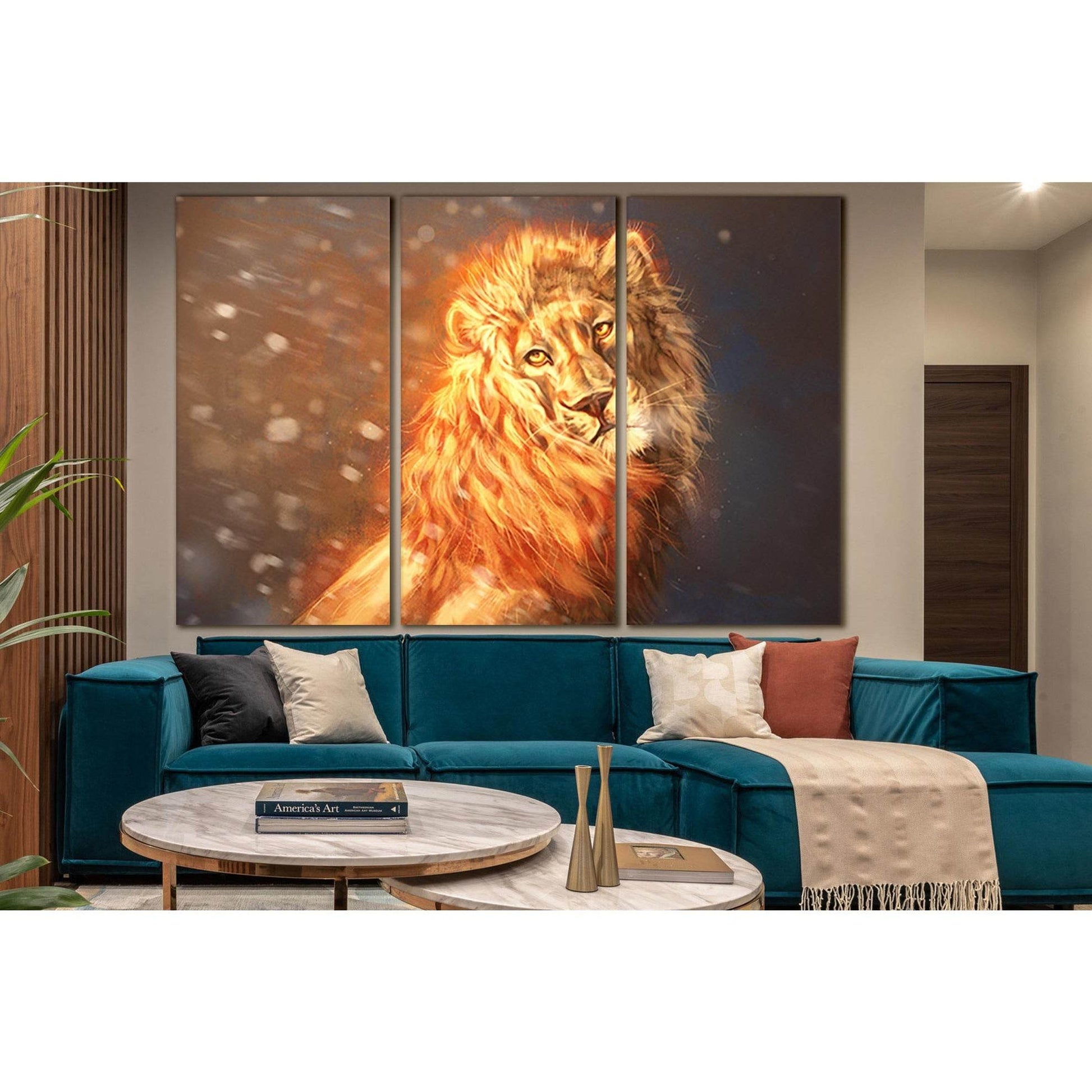 Fantasy Fire Lion №SL1054 Ready to Hang Canvas PrintCanvas art arrives ready to hang, with hanging accessories included and no additional framing required. Every canvas print is hand-crafted, made on-demand at our workshop and expertly stretched around 10