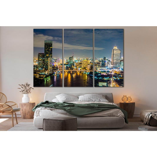 City With Buildings And Bridge Skyline №SL366 Ready to Hang Canvas PrintCanvas art arrives ready to hang, with hanging accessories included and no additional framing required. Every canvas print is hand-crafted, made on-demand at our workshop and expertly