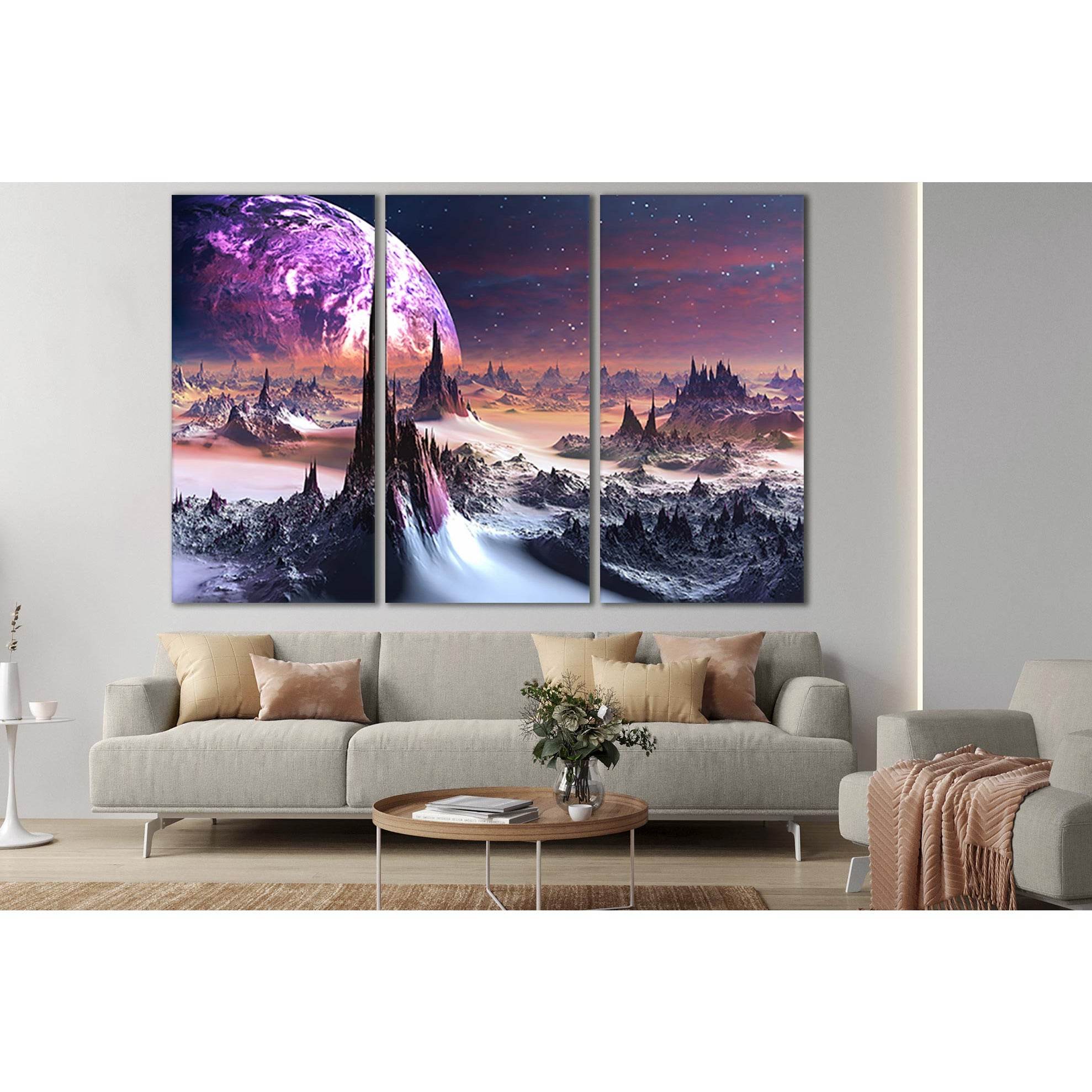 Alien Planet Landscape №SL421 Ready to Hang Canvas PrintCanvas art arrives ready to hang, with hanging accessories included and no additional framing required. Every canvas print is hand-crafted, made on-demand at our workshop and expertly stretched aroun