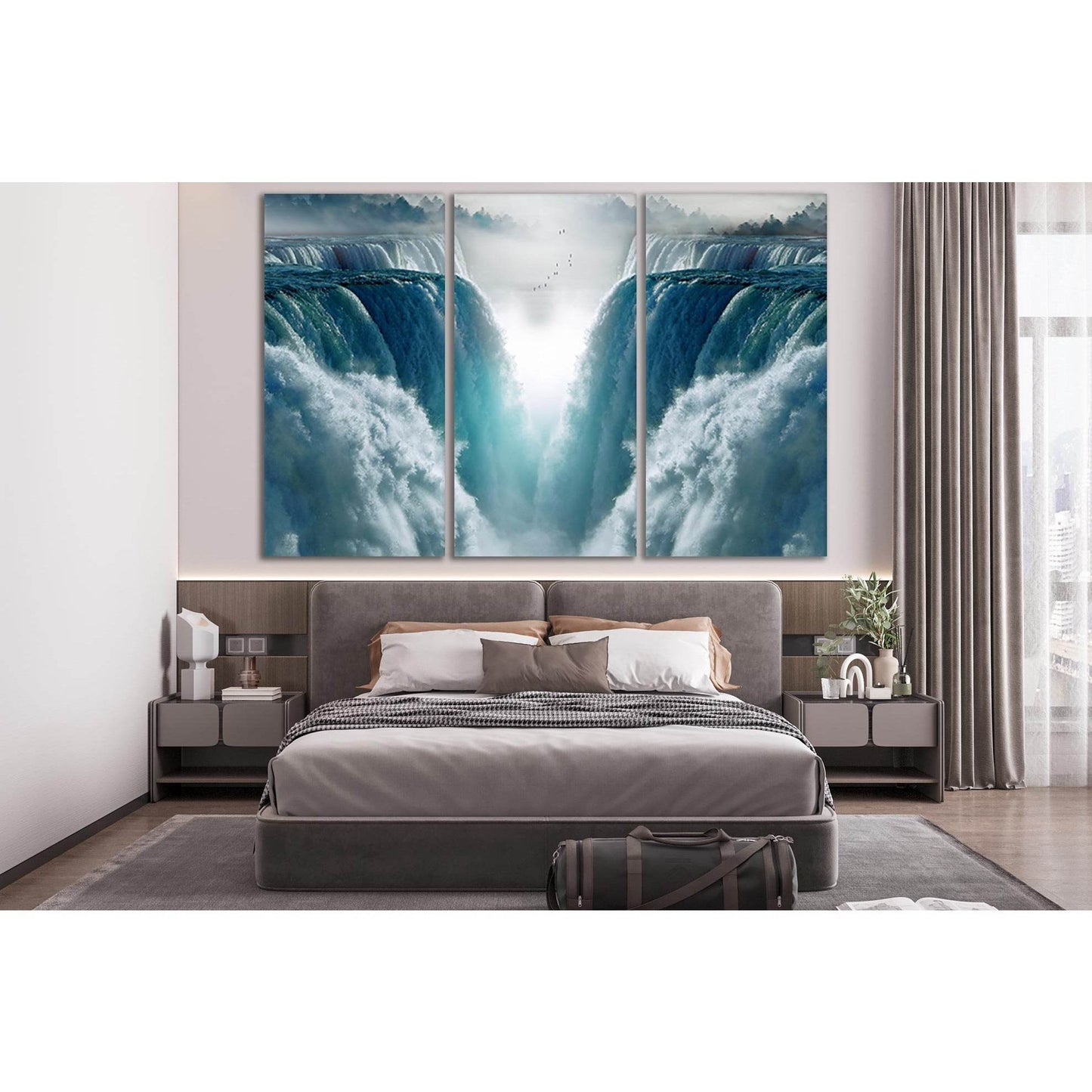 Waterfalls Landscape Fantasy №SL447 Ready to Hang Canvas PrintCanvas art arrives ready to hang, with hanging accessories included and no additional framing required. Every canvas print is hand-crafted, made on-demand at our workshop and expertly stretched