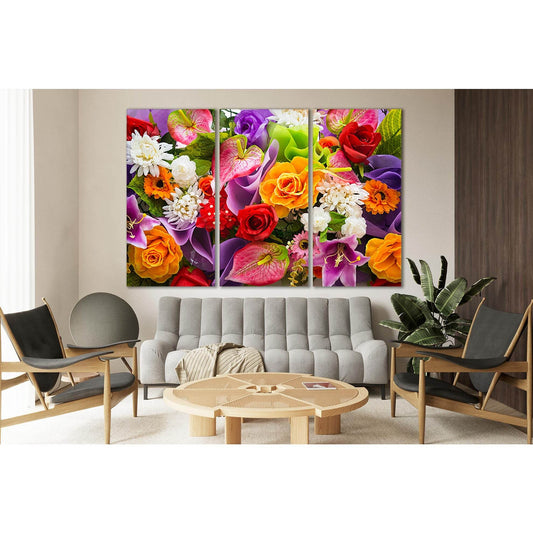 Colorful Bouquet Of Flowers №SL674 Ready to Hang Canvas PrintCanvas art arrives ready to hang, with hanging accessories included and no additional framing required. Every canvas print is hand-crafted, made on-demand at our workshop and expertly stretched
