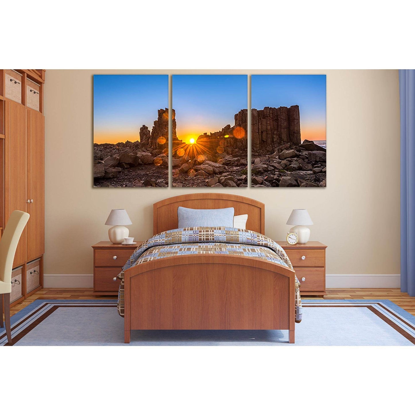 Sunset Among The Rocks №SL271 Ready to Hang Canvas PrintCanvas art arrives ready to hang, with hanging accessories included and no additional framing required. Every canvas print is hand-crafted, made on-demand at our workshop and expertly stretched aroun