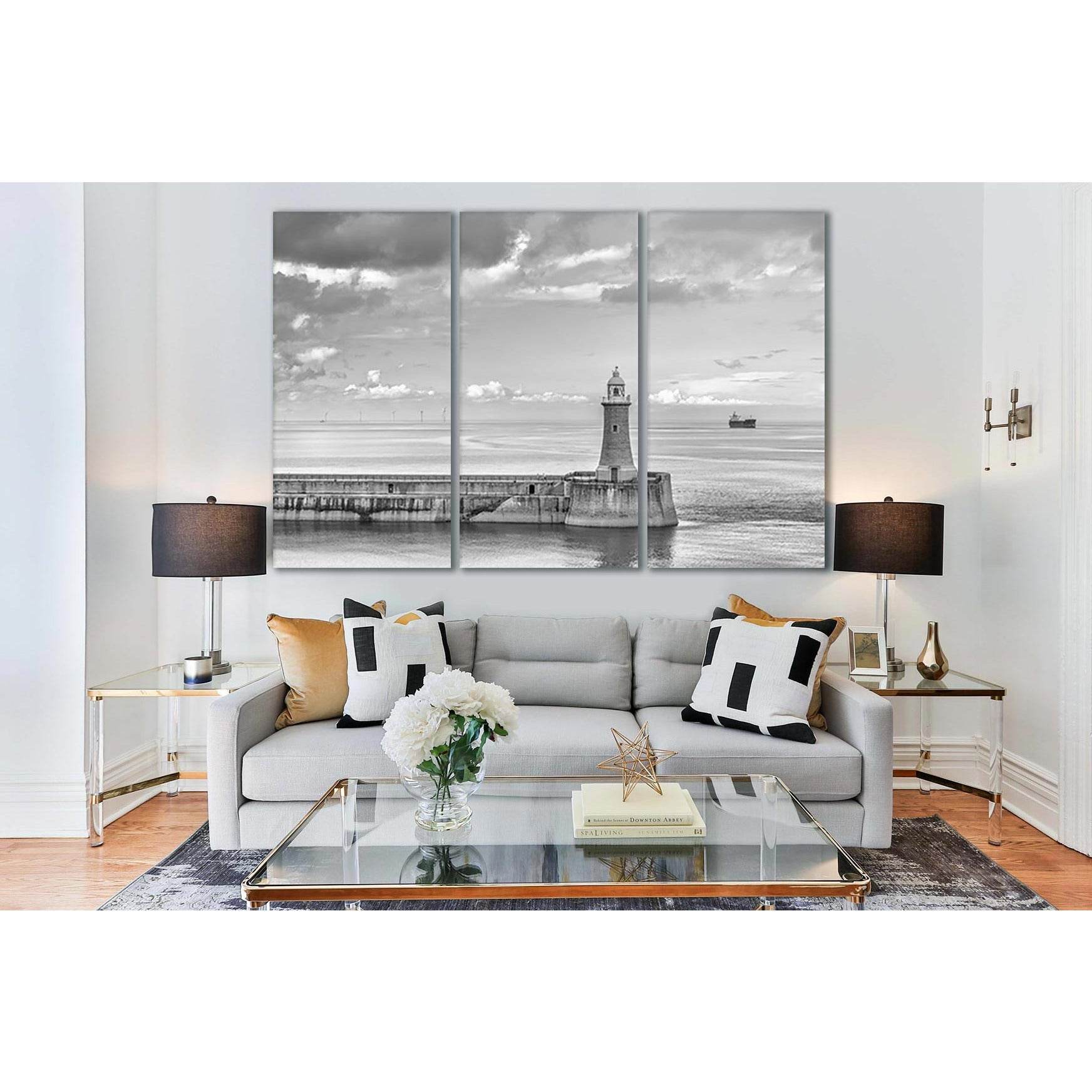 Lighthouse Black And White №SL98 Ready to Hang Canvas PrintCanvas art arrives ready to hang, with hanging accessories included and no additional framing required. Every canvas print is hand-crafted, made on-demand at our workshop and expertly stretched ar