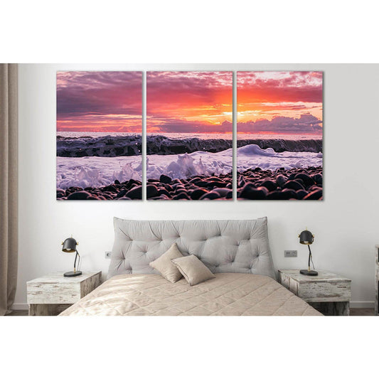 Pebbles Pink Sunset №SL130 Ready to Hang Canvas PrintCanvas art arrives ready to hang, with hanging accessories included and no additional framing required. Every canvas print is hand-crafted, made on-demand at our workshop and expertly stretched around 1