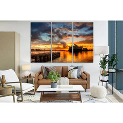 Evening Sydney Sunset №SL259 Ready to Hang Canvas PrintCanvas art arrives ready to hang, with hanging accessories included and no additional framing required. Every canvas print is hand-crafted, made on-demand at our workshop and expertly stretched around