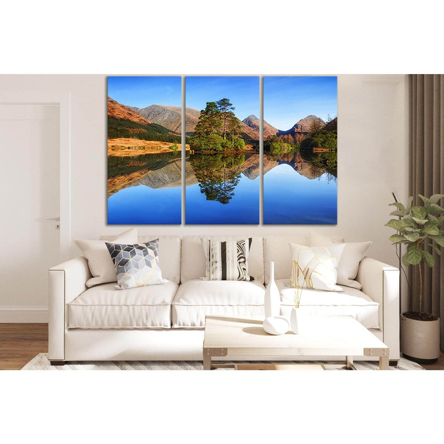 Autumn Mountain Lake Reflection №SL1476 Ready to Hang Canvas PrintCanvas art arrives ready to hang, with hanging accessories included and no additional framing required. Every canvas print is hand-crafted, made on-demand at our workshop and expertly stret