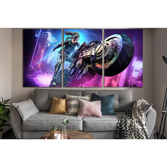 Girl Riding A Motorcycle №SL1228 Ready to Hang Canvas PrintCanvas art arrives ready to hang, with hanging accessories included and no additional framing required. Every canvas print is hand-crafted, made on-demand at our workshop and expertly stretched ar