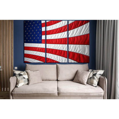 American Flag №SL1210 Ready to Hang Canvas PrintCanvas art arrives ready to hang, with hanging accessories included and no additional framing required. Every canvas print is hand-crafted, made on-demand at our workshop and expertly stretched around 100% N