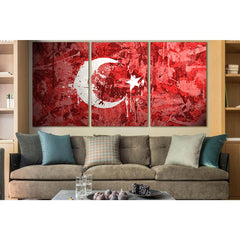 Flag Of Turkey №SL1151 Ready to Hang Canvas PrintCanvas art arrives ready to hang, with hanging accessories included and no additional framing required. Every canvas print is hand-crafted, made on-demand at our workshop and expertly stretched around 100%