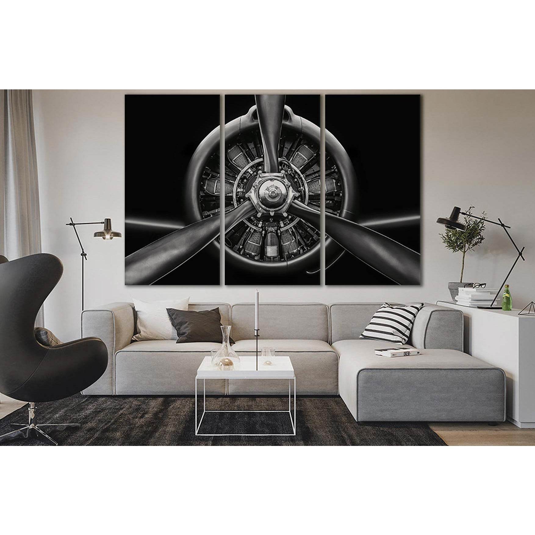 Aircraft Radial Engine №SL755 Ready to Hang Canvas PrintCanvas art arrives ready to hang, with hanging accessories included and no additional framing required. Every canvas print is hand-crafted, made on-demand at our workshop and expertly stretched aroun