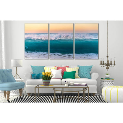 Beautiful Evening Ocean Wave №SL126 Ready to Hang Canvas PrintCanvas art arrives ready to hang, with hanging accessories included and no additional framing required. Every canvas print is hand-crafted, made on-demand at our workshop and expertly stretched