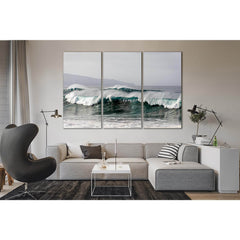 Ocean Wave Under Gray Sky №SL84 Ready to Hang Canvas PrintCanvas art arrives ready to hang, with hanging accessories included and no additional framing required. Every canvas print is hand-crafted, made on-demand at our workshop and expertly stretched aro