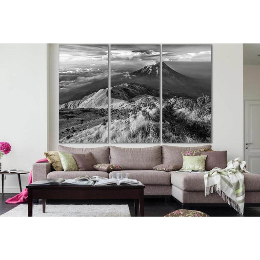 Landscape Mountain Volcano Black And White №SL842 Ready to Hang Canvas PrintCanvas art arrives ready to hang, with hanging accessories included and no additional framing required. Every canvas print is hand-crafted, made on-demand at our workshop and expe
