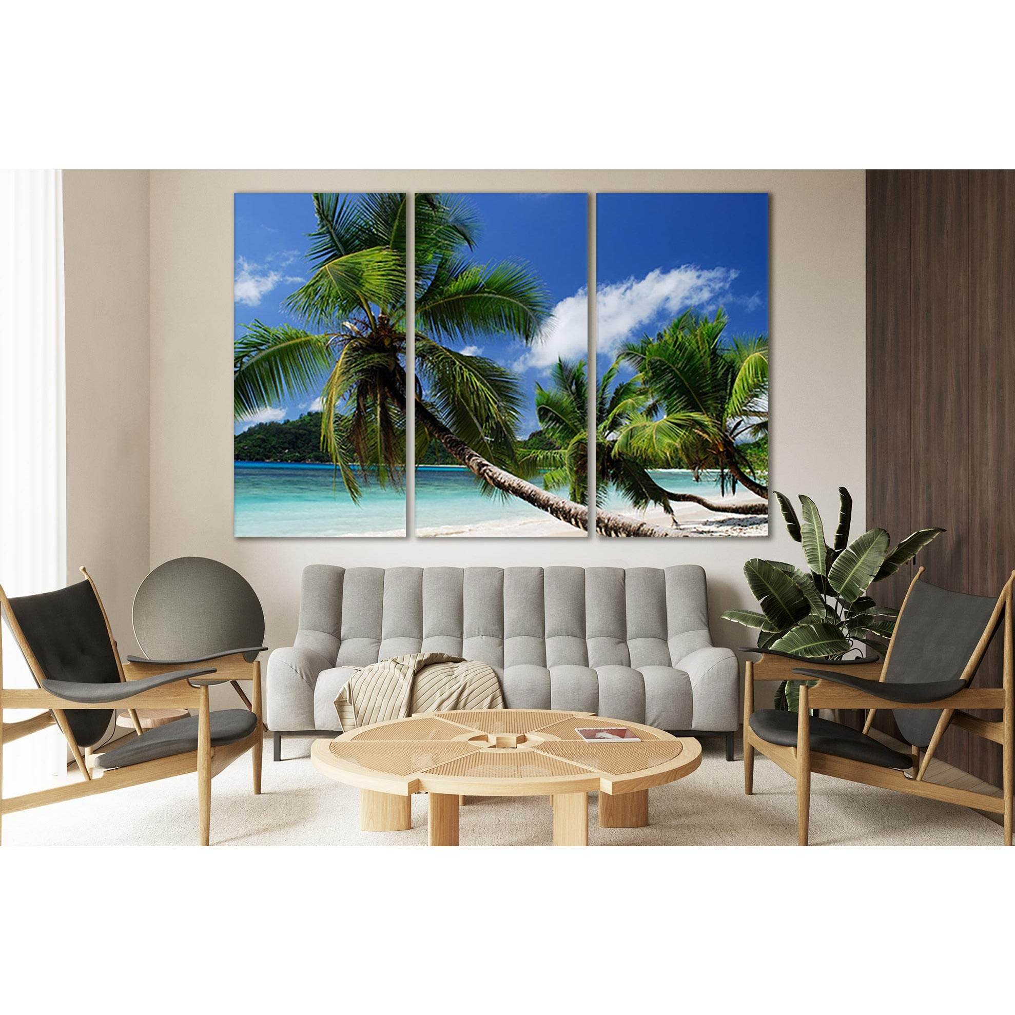 Sandy Beach Palms №SL117 Ready to Hang Canvas PrintCanvas art arrives ready to hang, with hanging accessories included and no additional framing required. Every canvas print is hand-crafted, made on-demand at our workshop and expertly stretched around 100