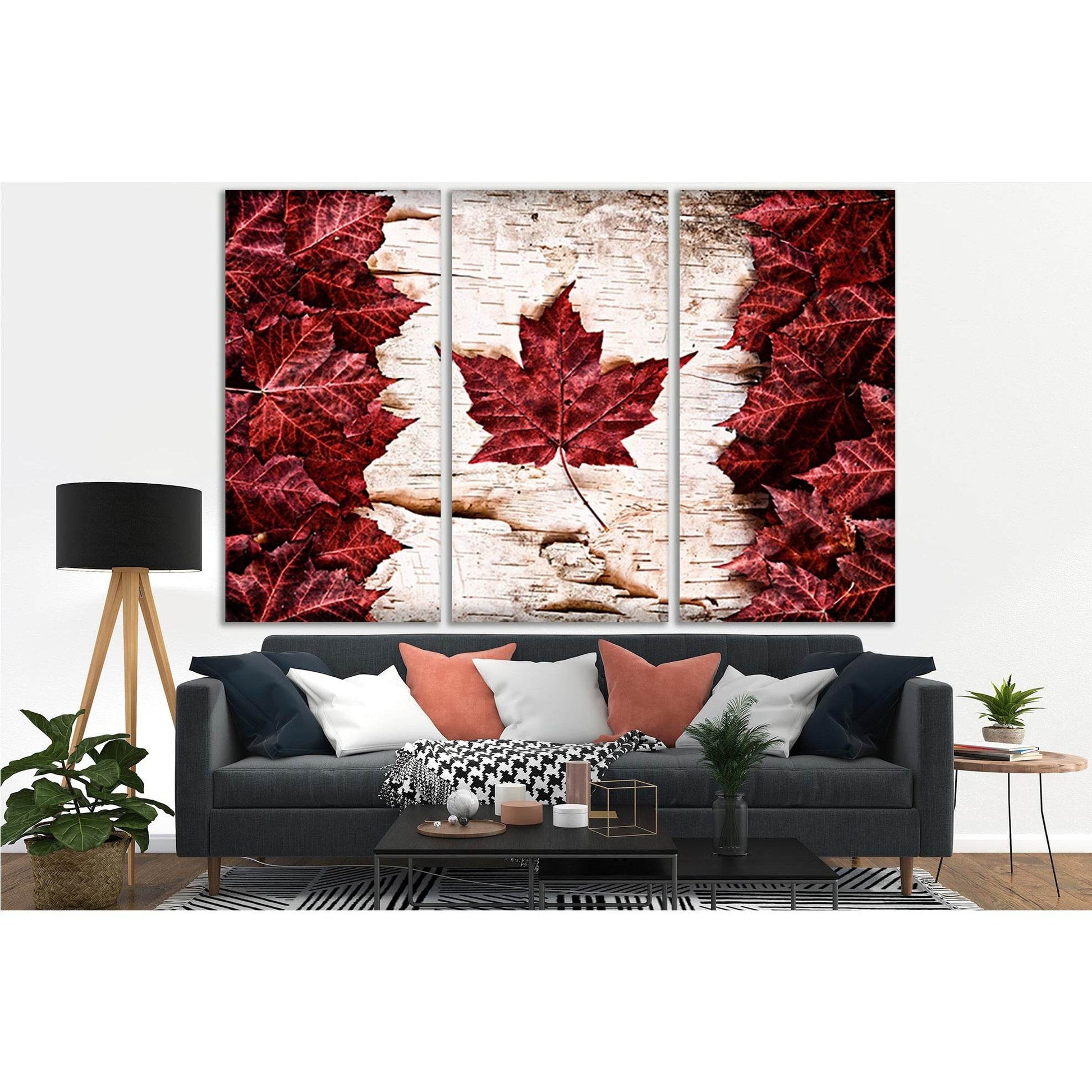 Maple Leaves Canadian Flag №SL1197 Ready to Hang Canvas PrintCanvas art arrives ready to hang, with hanging accessories included and no additional framing required. Every canvas print is hand-crafted, made on-demand at our workshop and expertly stretched