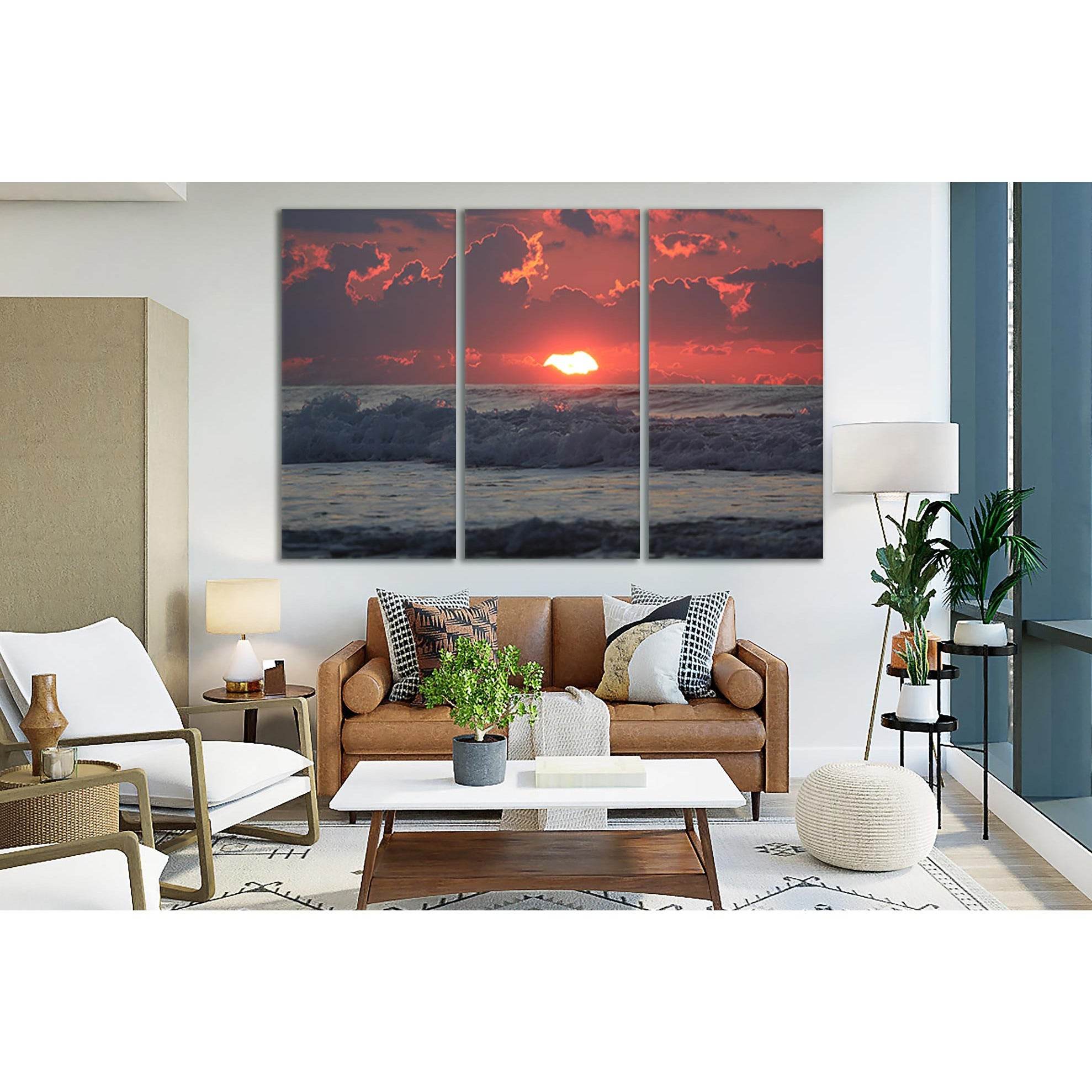 Sunset At Sea №SL104 Ready to Hang Canvas PrintCanvas art arrives ready to hang, with hanging accessories included and no additional framing required. Every canvas print is hand-crafted, made on-demand at our workshop and expertly stretched around 100% No