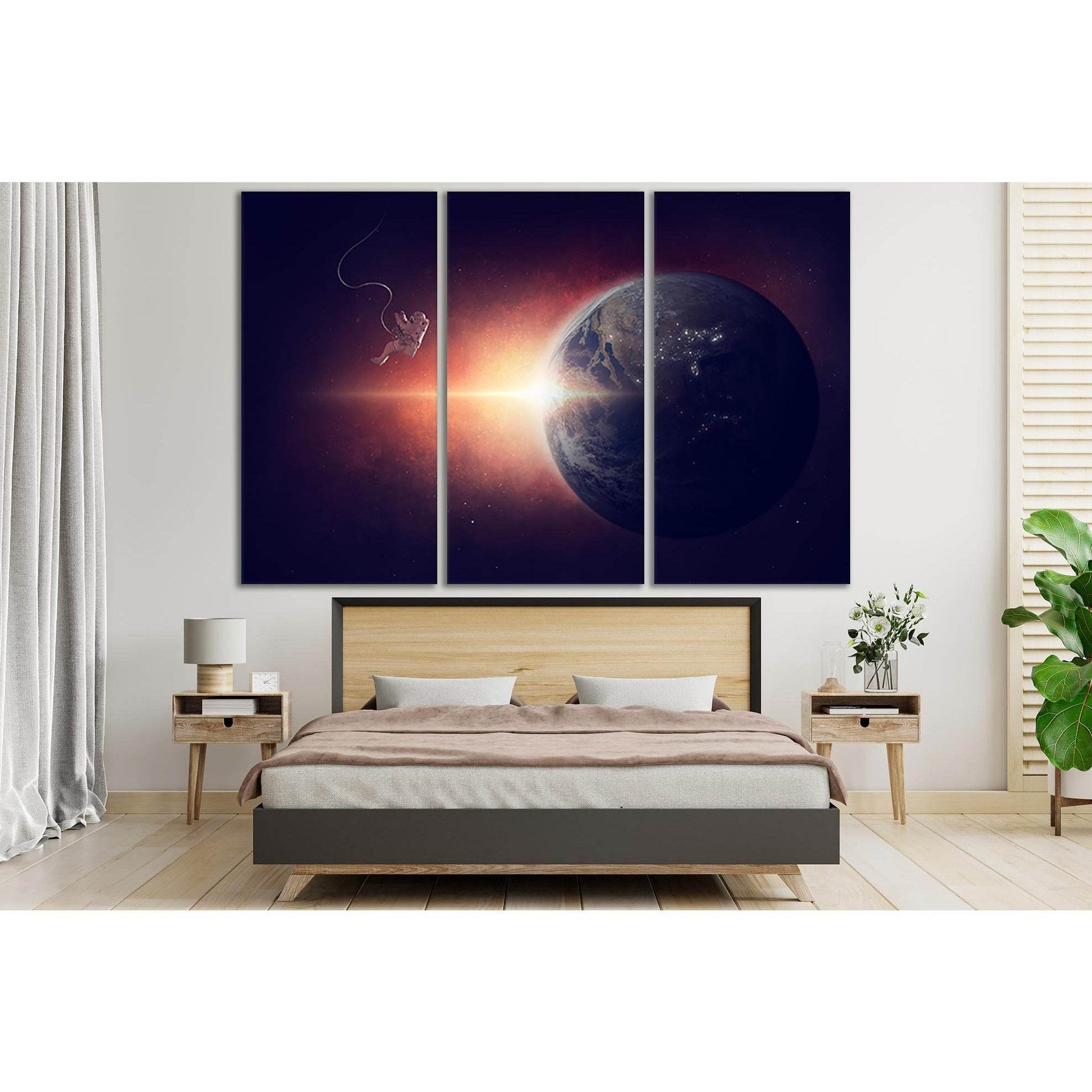 Astronaut Orbiting Planet Earth №SL382 Ready to Hang Canvas PrintCanvas art arrives ready to hang, with hanging accessories included and no additional framing required. Every canvas print is hand-crafted, made on-demand at our workshop and expertly stretc