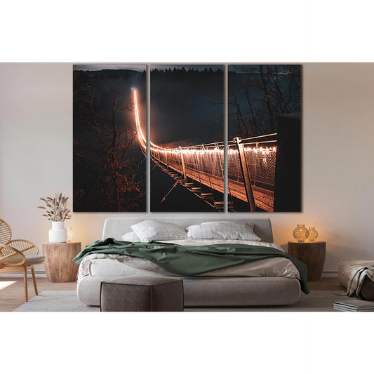 Lit Up Bridge At Night №SL1135 Ready to Hang Canvas PrintCanvas art arrives ready to hang, with hanging accessories included and no additional framing required. Every canvas print is hand-crafted, made on-demand at our workshop and expertly stretched arou