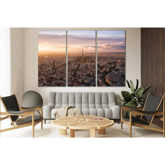France Skyline At Evening Paris №SL320 Ready to Hang Canvas PrintCanvas art arrives ready to hang, with hanging accessories included and no additional framing required. Every canvas print is hand-crafted, made on-demand at our workshop and expertly stretc